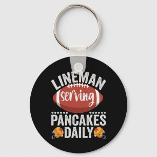 Porte-clés Lineman Servage Pancakes Daily Funny Football Cade