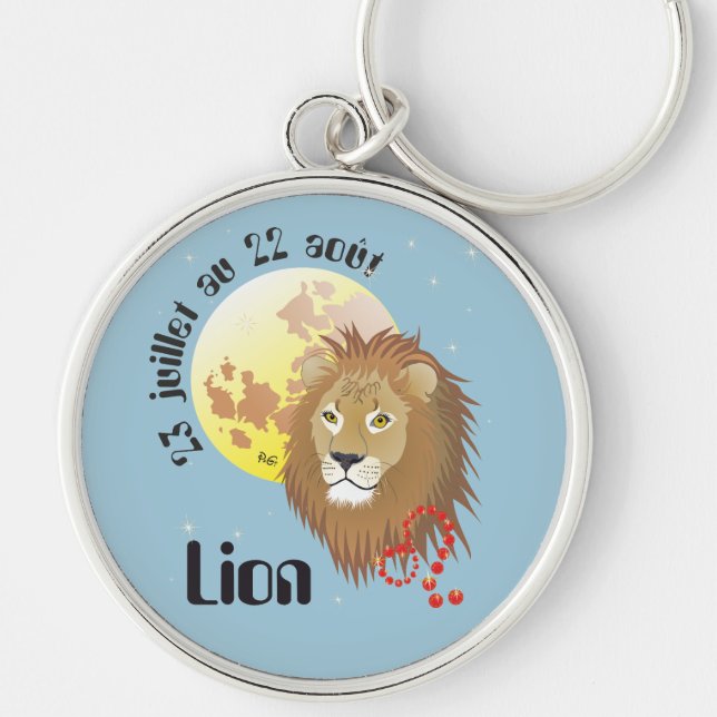 Porte-clés Lion 23 juillet 22 août-Portes (Devant)