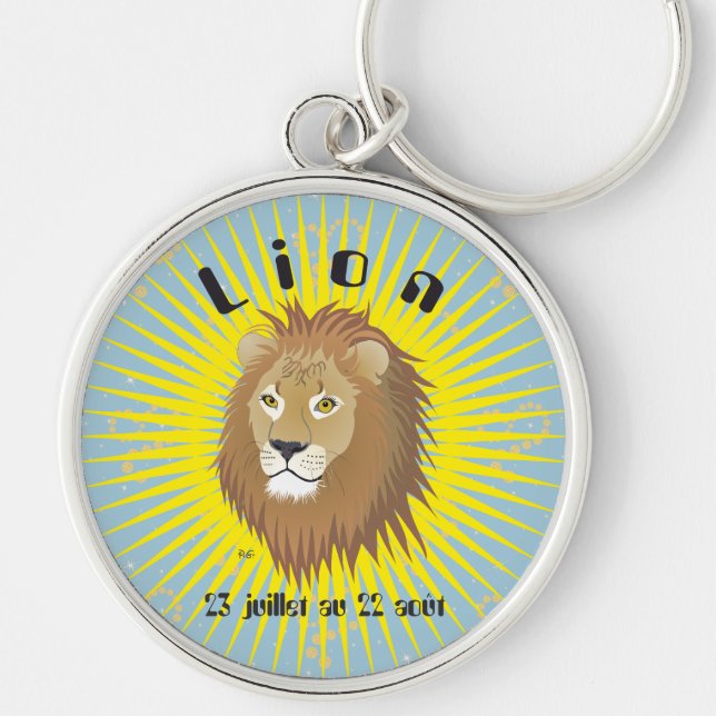 Porte-clés Lion 23 juillet 22 août-Portes (Devant)