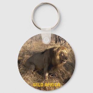 Porte-clés LION AFRICAIN Big Five Cat Porte - clé de la faune