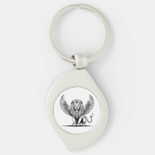 Porte-clés Lion avec ailes