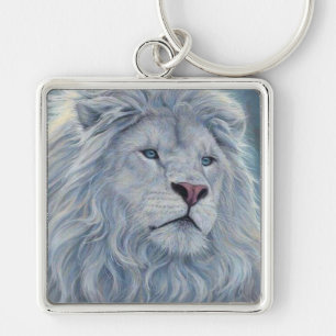 Porte-clés Lion blanc