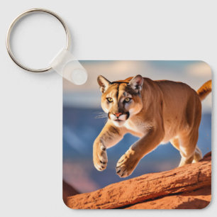 Porte-clés Lion de montagne porte - clé