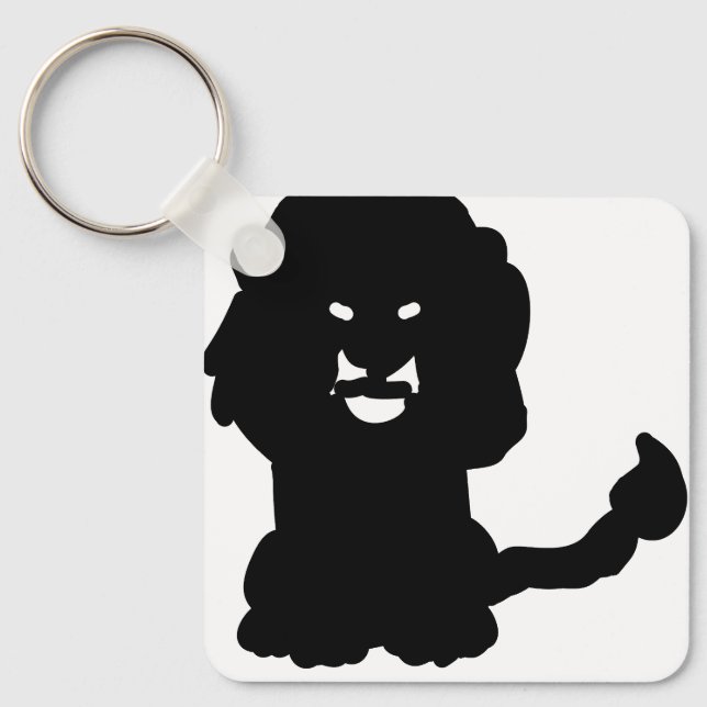 Porte-clés Lion Keychain – Bold Crest Silhouette Symbol (Recto)