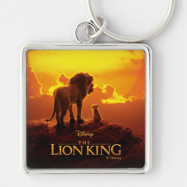 Porte-clés Lion King | Mufasa & Simba au coucher du soleil (Devant)