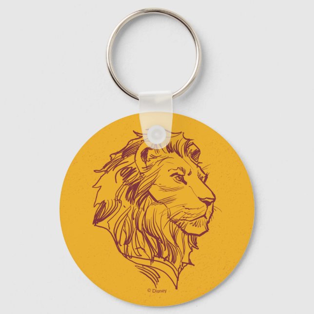 Porte-clés Lion King | Plan de profil Simba adulte (Recto)