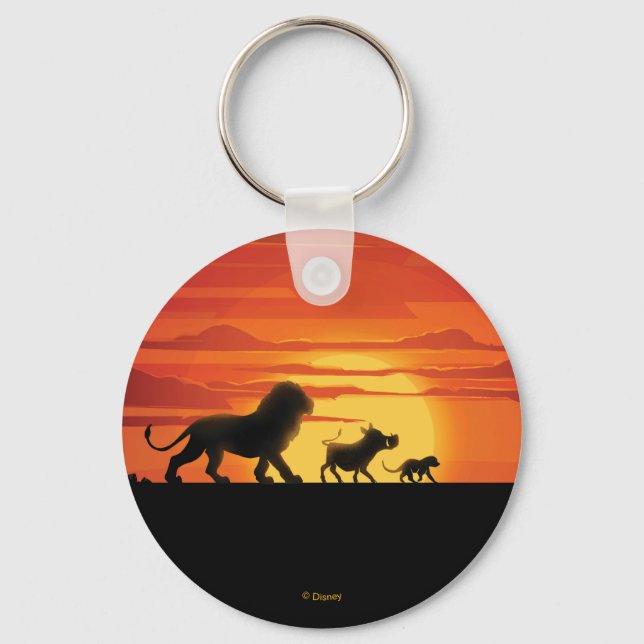 Porte-clés Lion King | Simba, Pumbaa & Timon Silhouette (Recto)