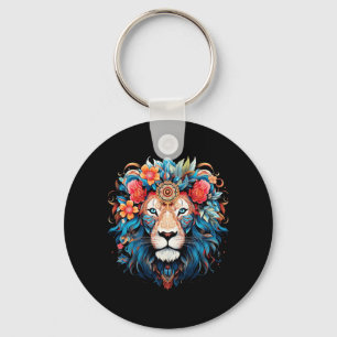 Porte-clés Lion Lions Colorés d'Afrique Jour De La