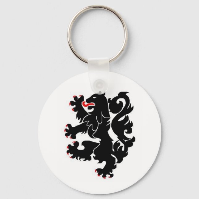 Porte-clés lions noirs de la 28ème inf (Recto)