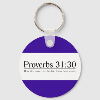 Porte-clés Lire les proverbes de la Bible 31:30