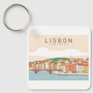 Porte-clés Lisbonne Portugal Pastel Voyage Design