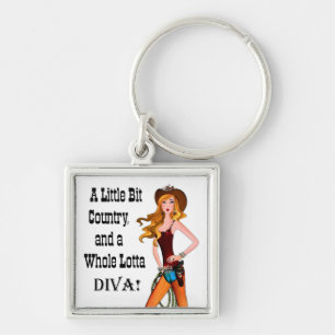 Porte-clés Little Bit Country et toute une Lotta DIVA!