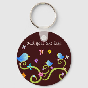 Porte-clés Little Blue Birdies
