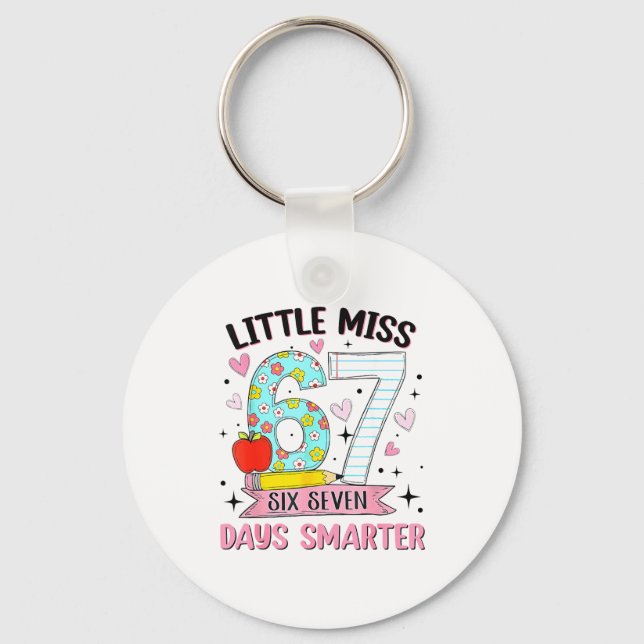 Porte-clés Little Miss 67 Days Smarter Coquette Bow 67th Day  (Recto)