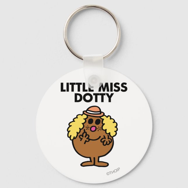 Porte-clés Little Miss Dotty | Lettres noires (Recto)