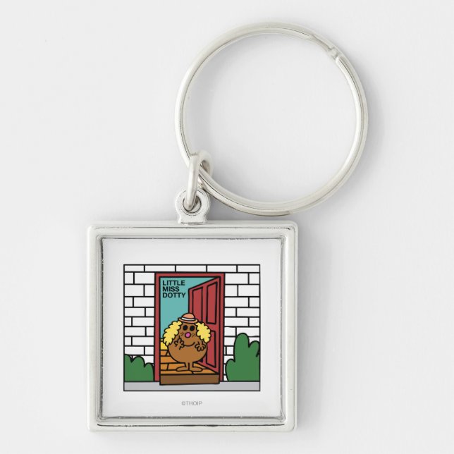 Porte-clés Little Miss Dotty | Porte ouverte (Devant)