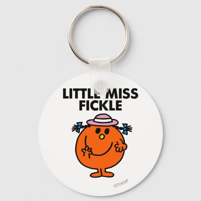 Porte-clés Little Miss Fickle | Lettres noires (Recto)
