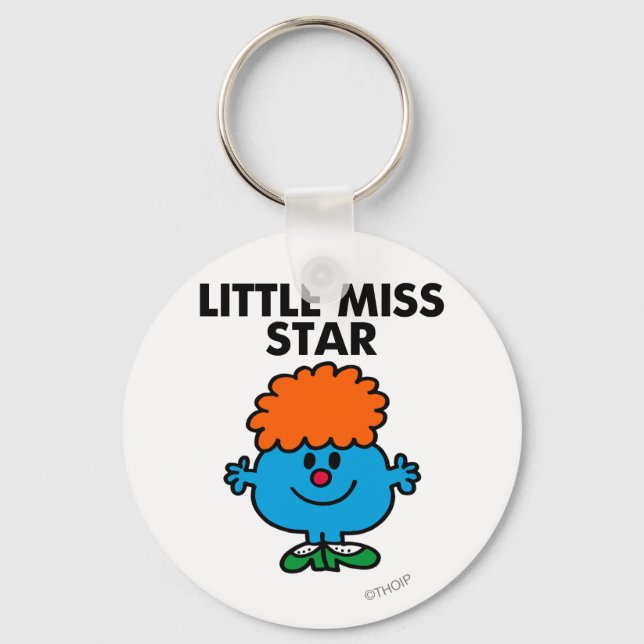 Porte-clés Little Miss Star | Lettres noires (Recto)