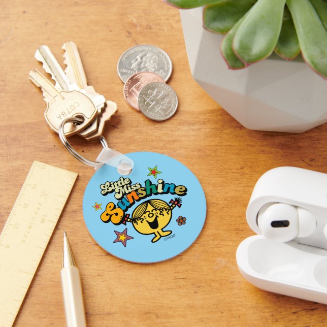 Porte-clés Little Miss Sunshine | Étoiles et fleurs (Bureau)