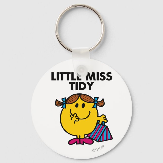 Porte-clés Little Miss Tidy | Lettres noires (Recto)