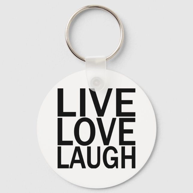 Porte-clés Live Love Laugh (Recto)