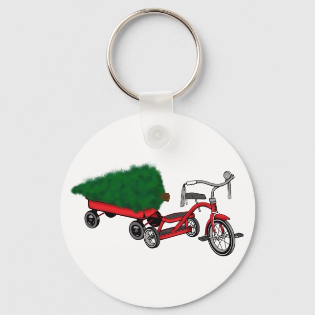 Porte-clés livraison d'arbres de noël (Recto)