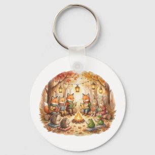 Porte-clés Livre de la forêt Coussin cottagecore de cabane