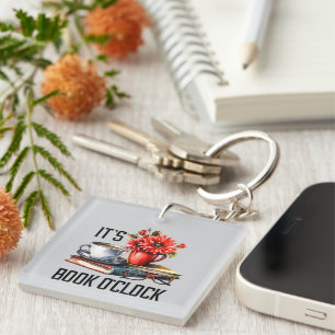 Porte-clés Livre drôle o'clock word art