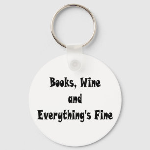 Porte-clés Livres Vin Tout est Porte - clé