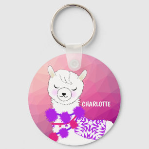 Porte-clés Llama Cute Personalized