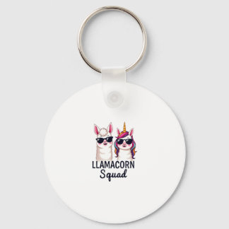 Porte-clés Llamacorn Squad Drôle de licorne Llama Squad Noël
