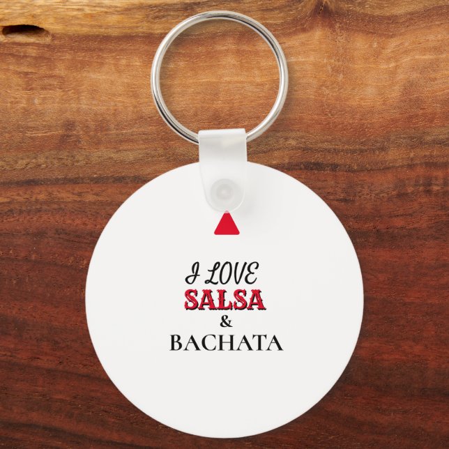 Porte-clés Llavero (I LOVE) Salsa & Bachata (Recto)