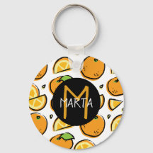 Llavero Naranjas - Tutti Frutti - ¡Con tu nombre !