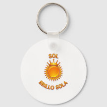 Llavero Tipo Chapa con Logo Sol Brillo Sola | Acce