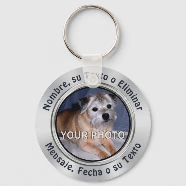 Porte-clés Llaveros FOTO Personalizados Baratos (Recto)