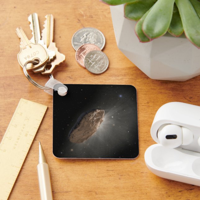 Porte-clés L'objet interstellaire Wayward Oumuamua. (Bureau)