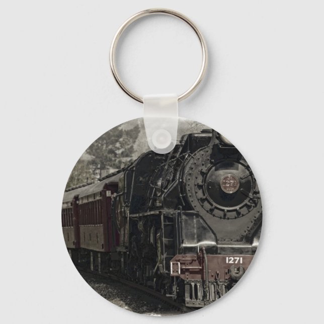 Porte-clés Locomotive vintage (Recto)