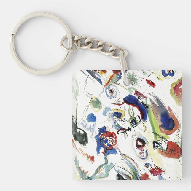 Porte-clés L'oeuvre Abstraite de Kandinsky (Devant)