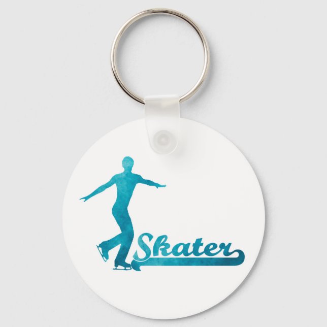 Porte-clés Logiciel cadeau personnalisé de patinage artistiqu (Recto)