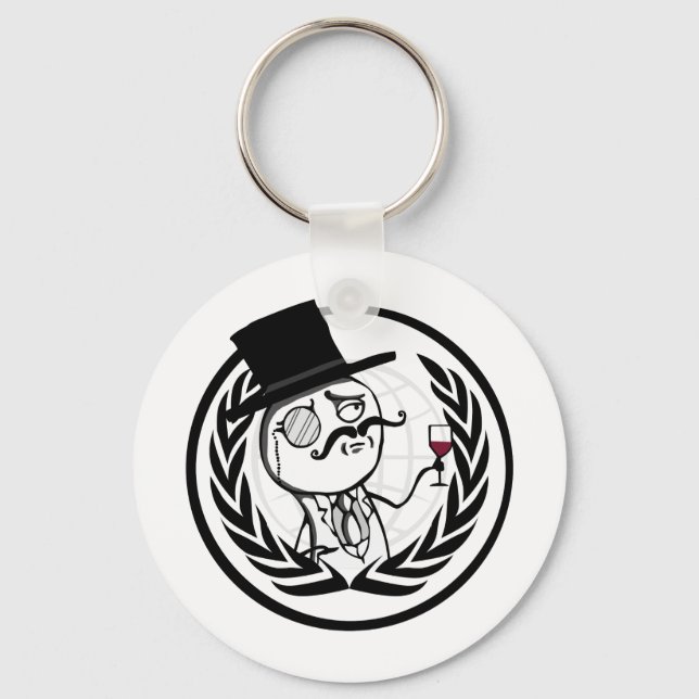 Porte-clés Logo anonyme de LulzSec (Recto)