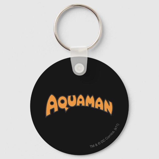 Porte-clés Logo Aquaman Orange (Recto)