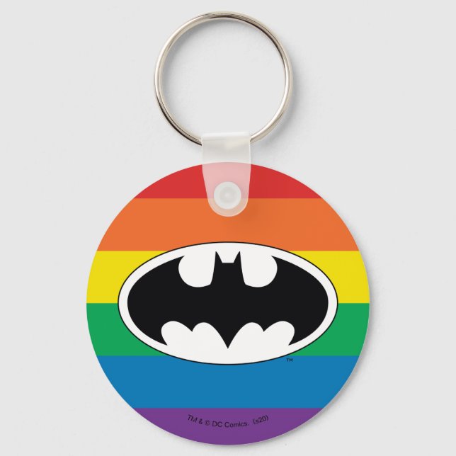 Porte-clés Logo Arc-en-ciel Batman (Recto)