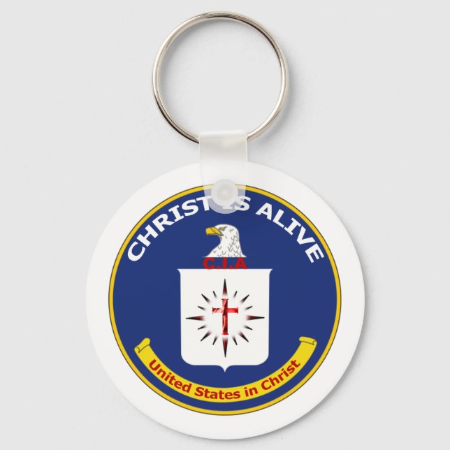 Porte-clés Logo CIA "Le Christ est vivant" (Recto)