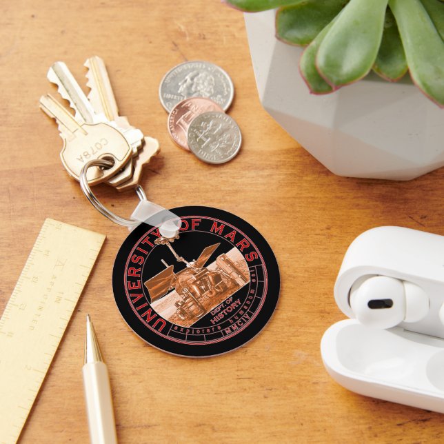 Porte-clés Logo classique rouge orange Université Mars (Bureau)