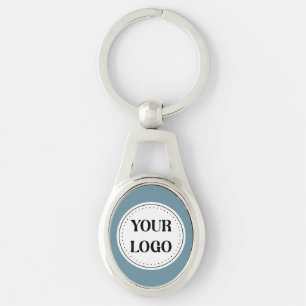 Porte-clés Logo de code QR noir élégant, minimaliste et éléga