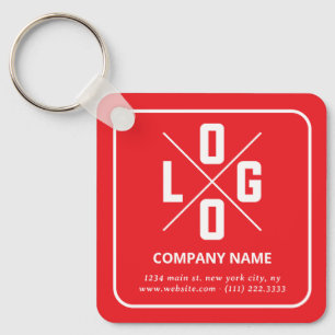 Porte-clés Logo de code QR personnalisé minimaliste moderne