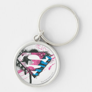 Porte-clés Logo de coeurs de Supergirl