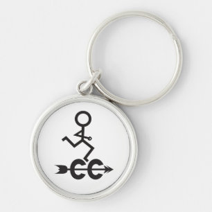 Porte-clés Logo de cross-country running © Porte - clé