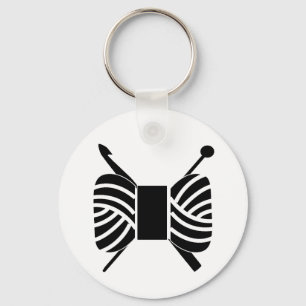 Porte-clés Logo de fils Knit Crochet {Light}