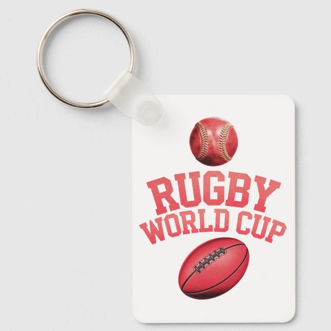 Porte-clés Logo de la Coupe du monde de rugby avec placement  (Recto)